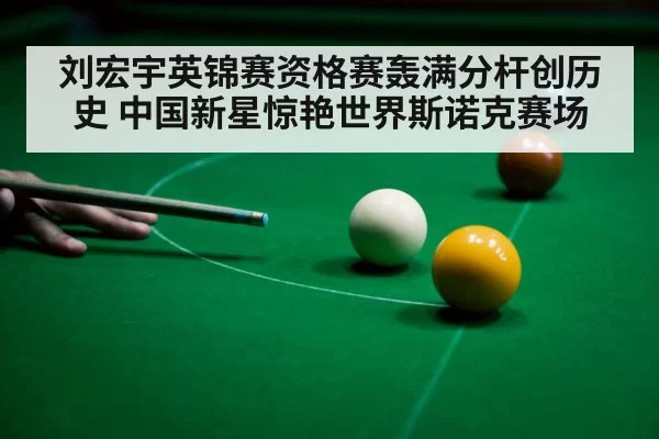 刘宏宇英锦赛资格赛轰满分杆创历史 中国新星惊艳世界斯诺克赛场